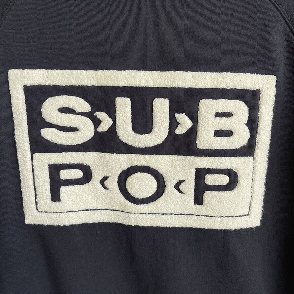 Subpop Label Pullover Mens Small Sweatshirt Nirvana Soundgarden 90s Retro - Picture 2 of 12